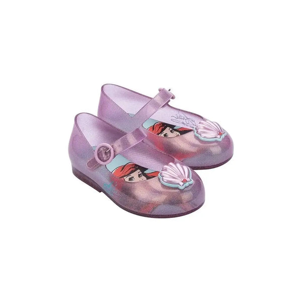 Calzado Mini Melissa Sweet Love + Disney Princess Glitter Rosa
