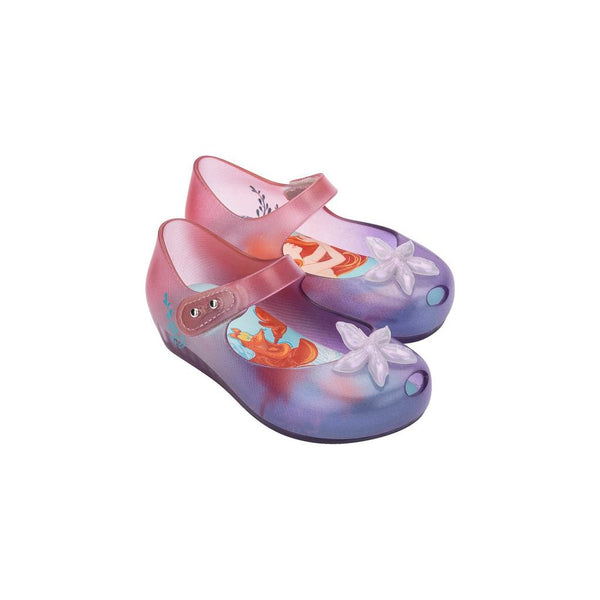 Calzado Mini Melissa Ultra Girl + Little Mermaid Color Morado
