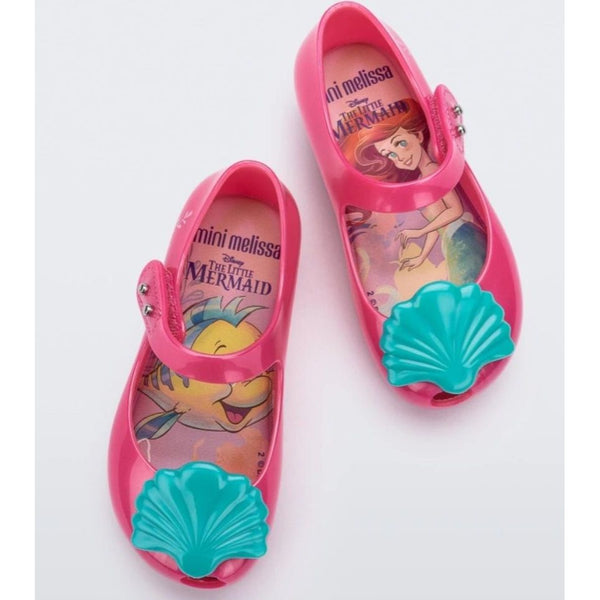 Calzado Mini Melissa Ultra Girl + Little Mermaid Color Rosa