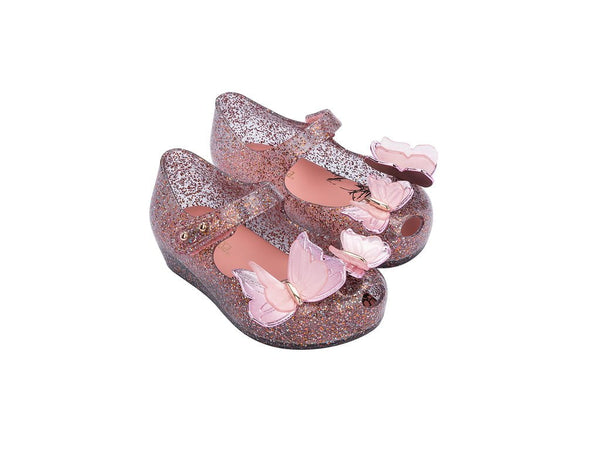 Calzado Mini Melissa Ultragirl Fly BB Rosa Glitter