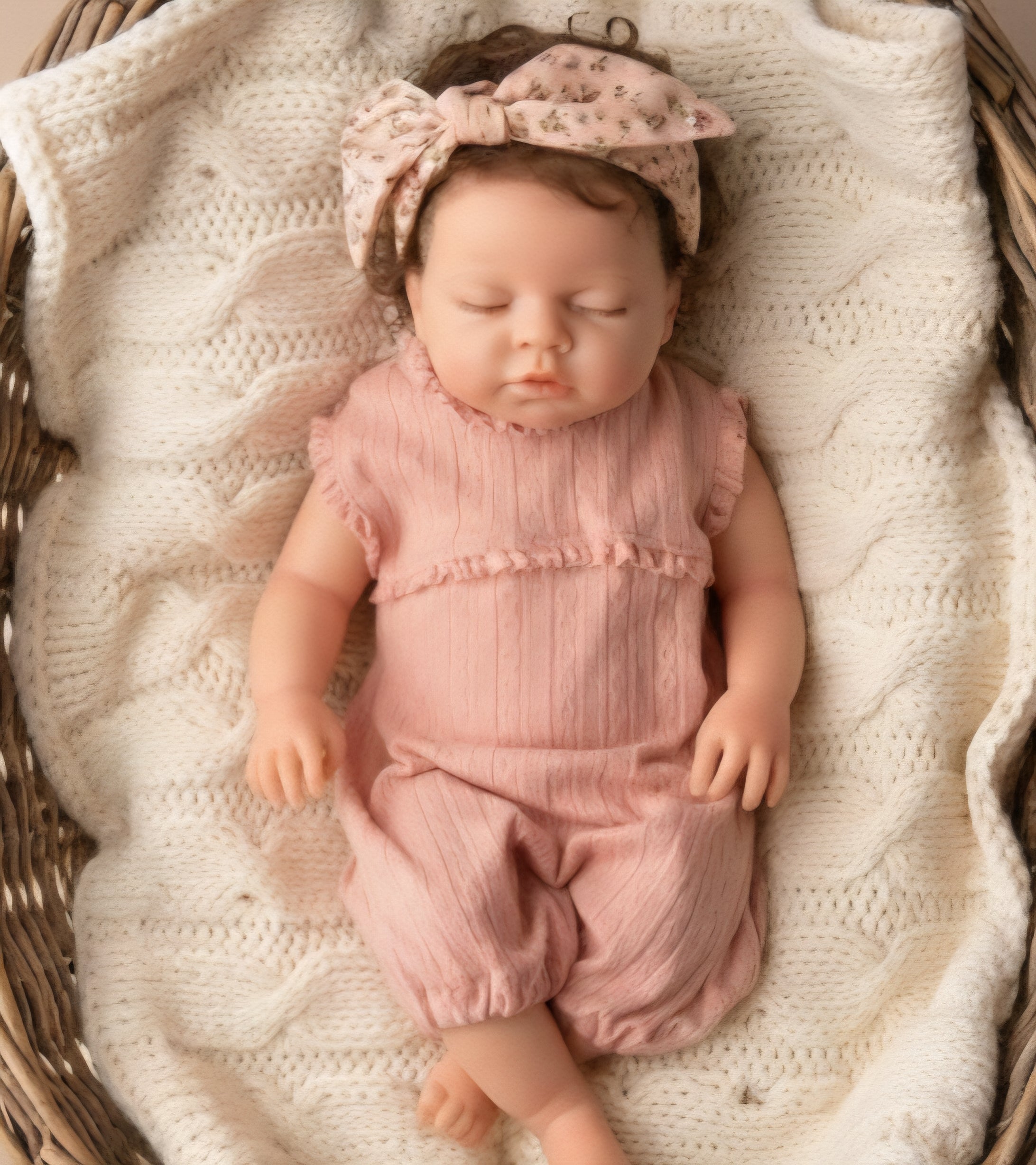 TOP OF LINE : Baby Antonella con Pelo Ojos Cerrados 100% silicón ...