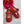 Calzado Mercedita Lino Velcro con Botón Roja