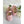Calzado Mercedita Lino Velcro con Botón Rosa Pastel