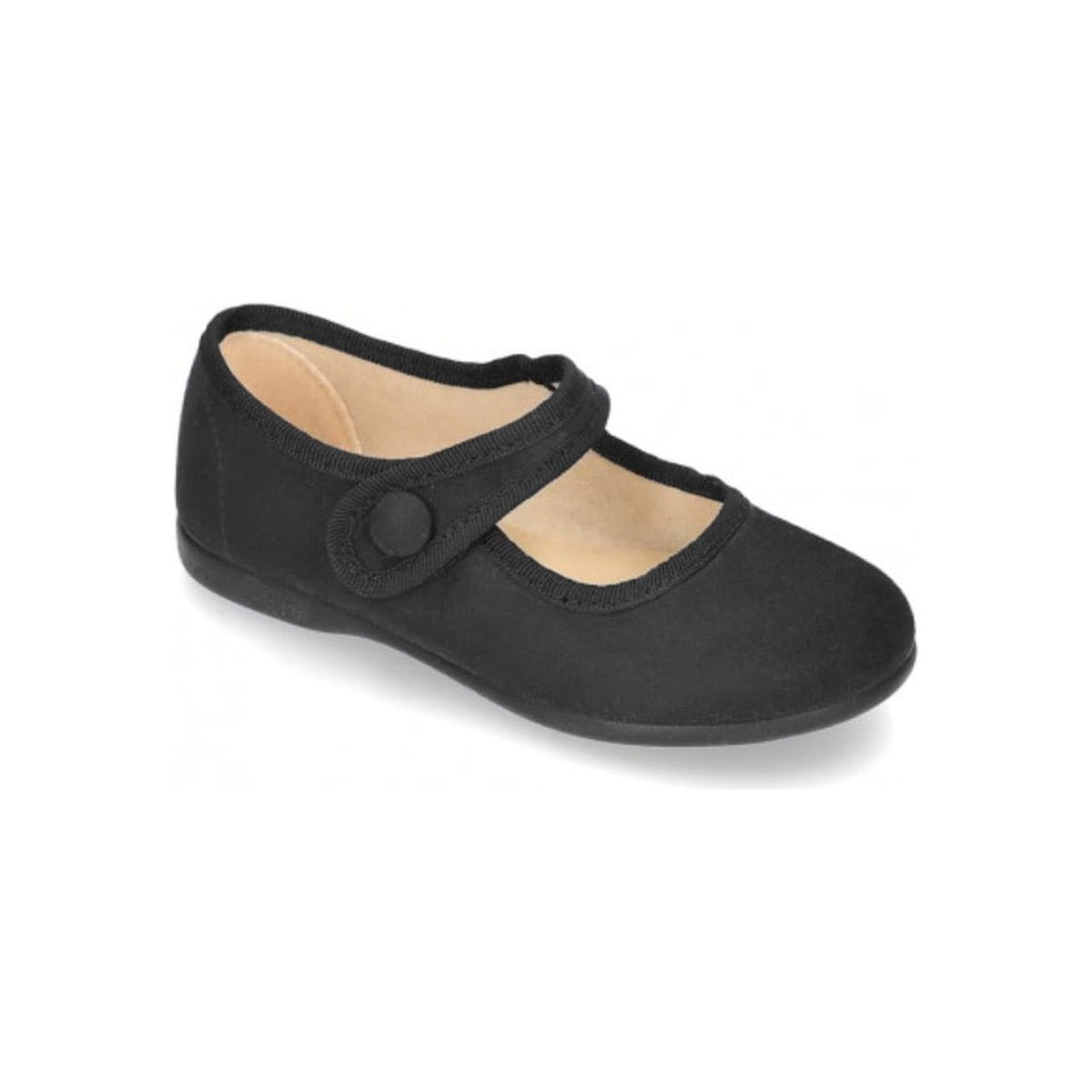 Bavor Calzado, Merceditas Color Negro Mate con Velcro