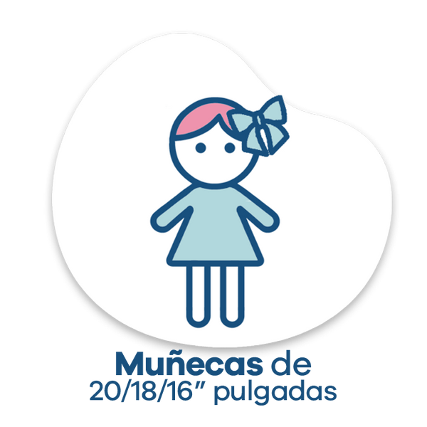 Muñecas de Silicón de 16, 18 y 20 pulgadas