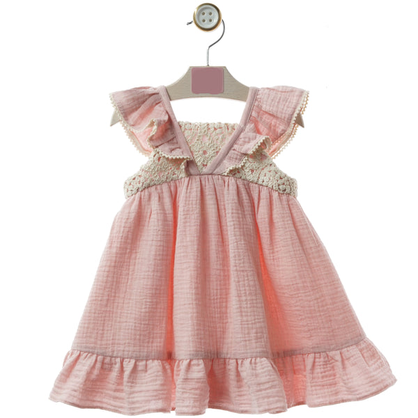 Vestido Infantil Familia Decoración Rosa