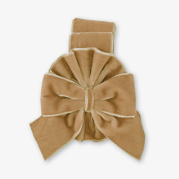 Diadema Velvet con Lazo Camel - Miranda