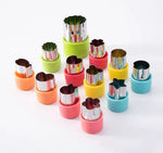 Set de Mini Cortadores para Frutas y Verduras