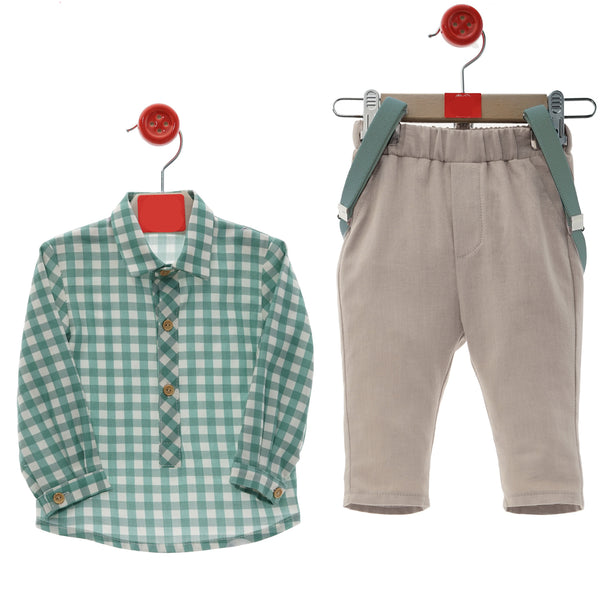Conjunto Bebé Tirantes Familia Botones