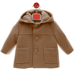 Trenca Bebé con Capucha Paño Camel