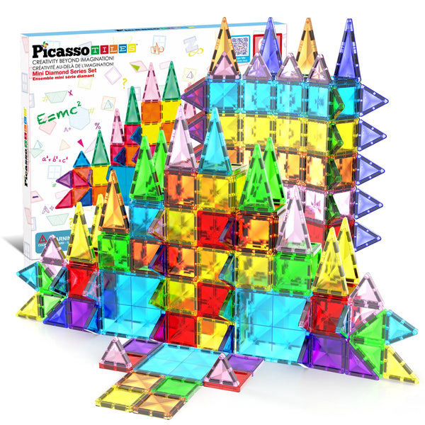 Juego de Construcción Magnético Tamaño de Viaje PicassoTiles 60pc
