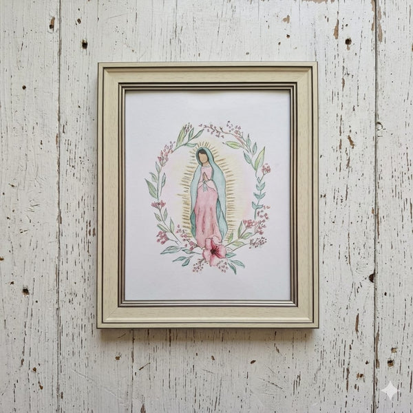 Acuarela Virgen de Guadalupe