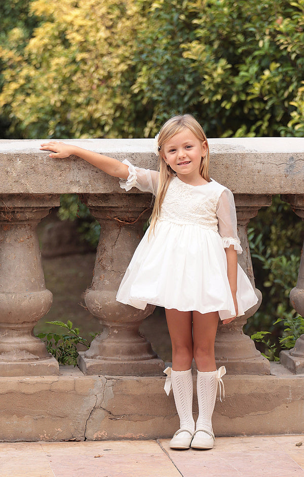 Vestido Ceremonia Colección Marbella Crudo