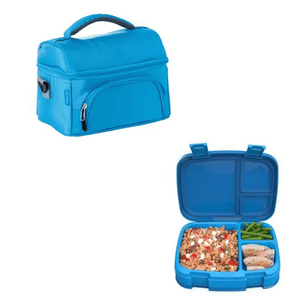 BENTGO Set de Lunch Box con Lonchera Térmica Teens Azul