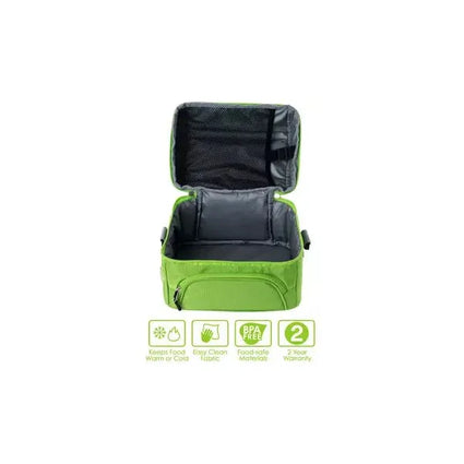 BENTGO Set de Lunch Box con Lonchera Térmica Teens Verde