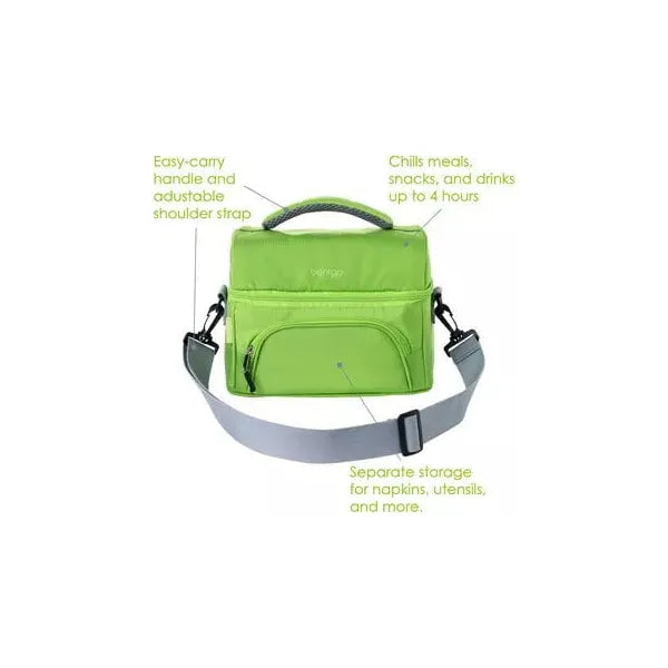 BENTGO Set de Lunch Box con Lonchera Térmica Teens Verde