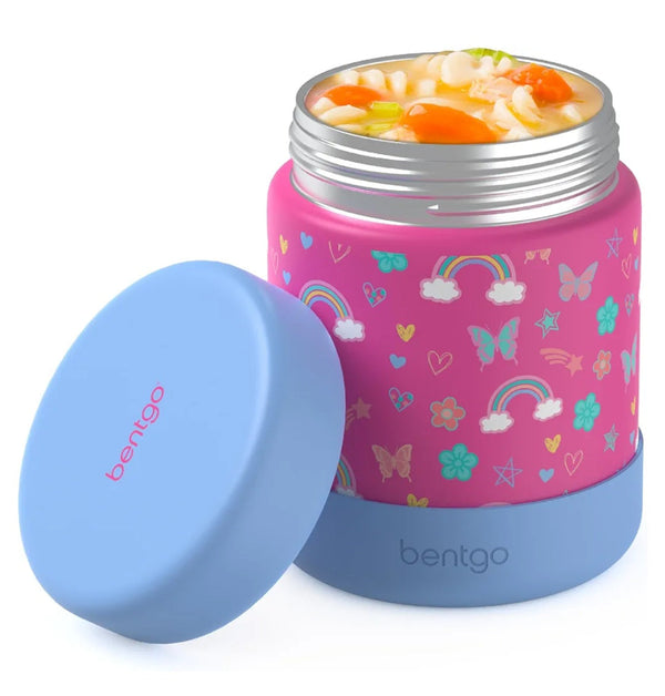 BENTGO Tarro de Acero Inoxidable para alimentos Mariposas