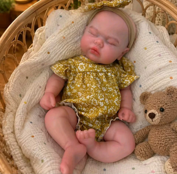 Muñeca Reborn Baby Charlotte 13" Silicón Sólido 100%