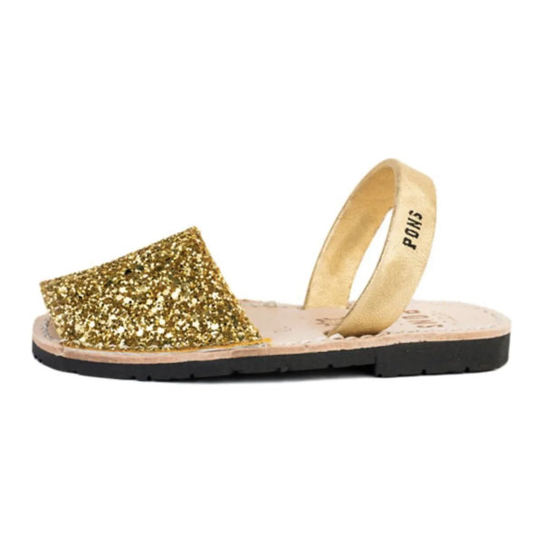 Calzado Avarca Española Pons Clásica Kids Color glitter gold