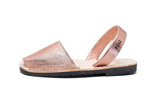 Calzado Avarca Española Pons Clásica Kids Color RoseGold