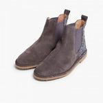Botin Serraje Gris con Glitter