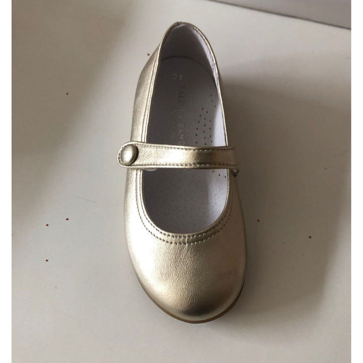 Calzado Mercedita Clasica Metalizada Oro