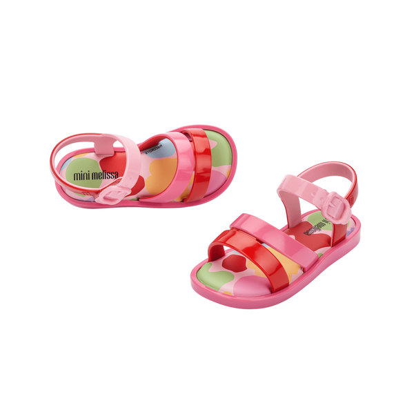 Calzado Mini Melissa Colorland Rosa Vermelho