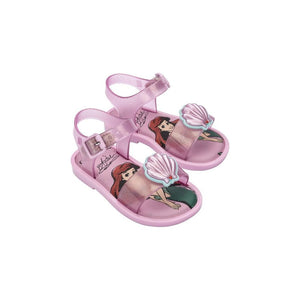 Calzado Mini Melissa Mar Sandal + Disney Princess BB Morado Sirenita