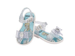 Mini Melissa Mar Sandal + Disney Princess BB Plata Frozen