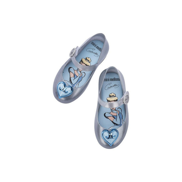 Calzado Mini Melissa Sweet Love + Disney Princess Glitter Azul