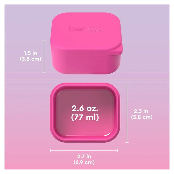 Complementos BENTGO Mini Contenedores de Silicona Rosa y Lila