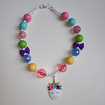 Bubble Gum Necklace Flower Unicorn