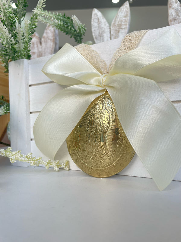 Complementos Medalla de bendición para cuna dorada