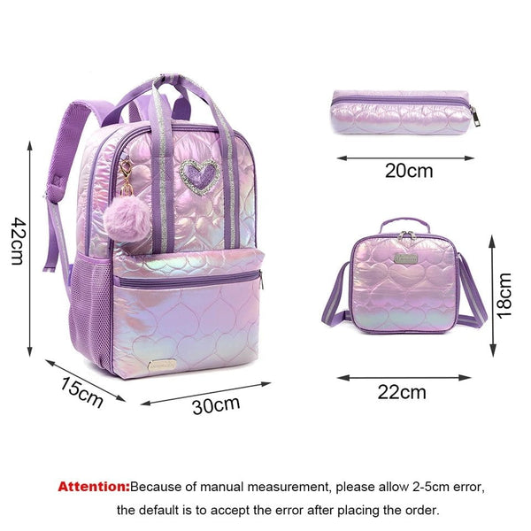 Complementos Set de Mochila Lavander Shimmer KIDS LARGE