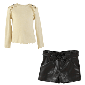 Conjunto Niña Leather