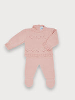 Conjunto Polaina Familia Blanca Rosado