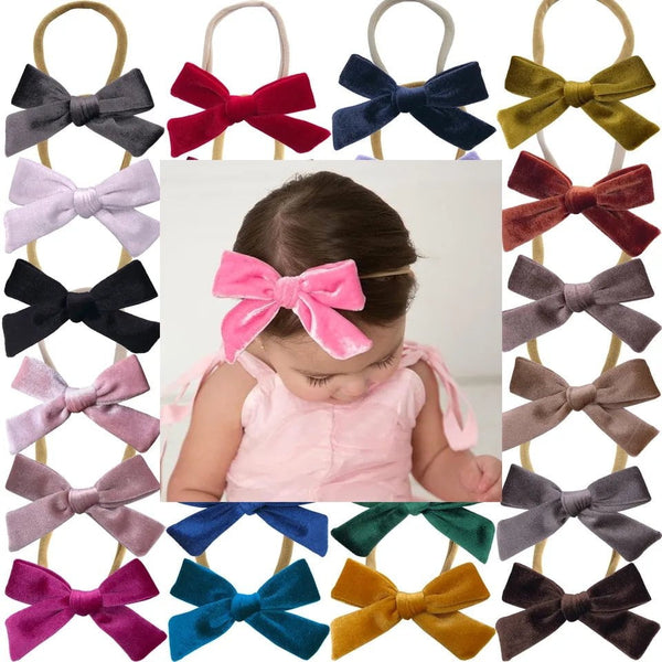 Fabric Velvet Bow en Banda