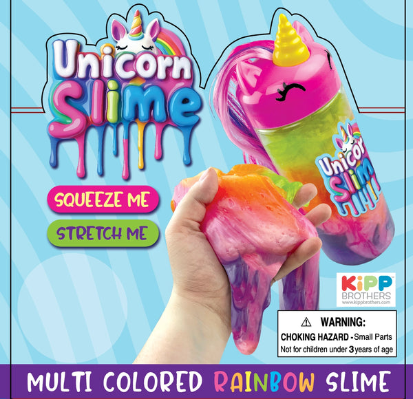 Slime de Unicornio Arcoíris Brillante