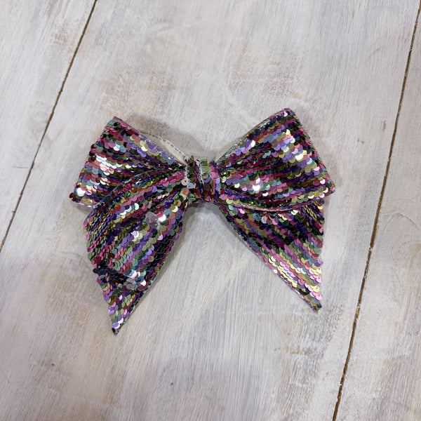 Moño Clasico Lentejuela LadyBug