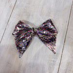 Moño Clasico Lentejuela LadyBug