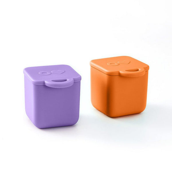 OMIEBOX Dip Container - Lila/Naranja