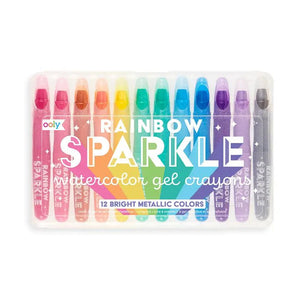 Rainbow Sparkle Crayones de Gel Metalicos