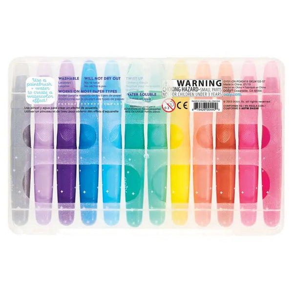 Rainbow Sparkle Crayones de Gel Metalicos