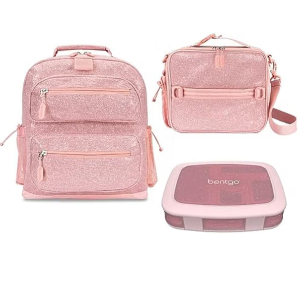 BENTGO Backpack Glitter Set Rosa