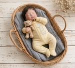 Muñeco Reborn Baby Thomas Yellow Pijamas 20" Silicón Sólido 100%