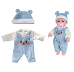 Mameluco Teddy Azul para bebé Reborn de 12 y 13 pulgadas (no incluye muñeca)
