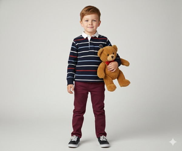 Set Burdeos Stripes