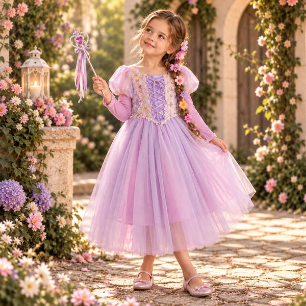 Vestido Princesa Rapunzel