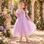 Vestido Princesa Rapunzel