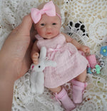 Mini Baby Reborn Dana Viajera 15cm , 100% Silicón